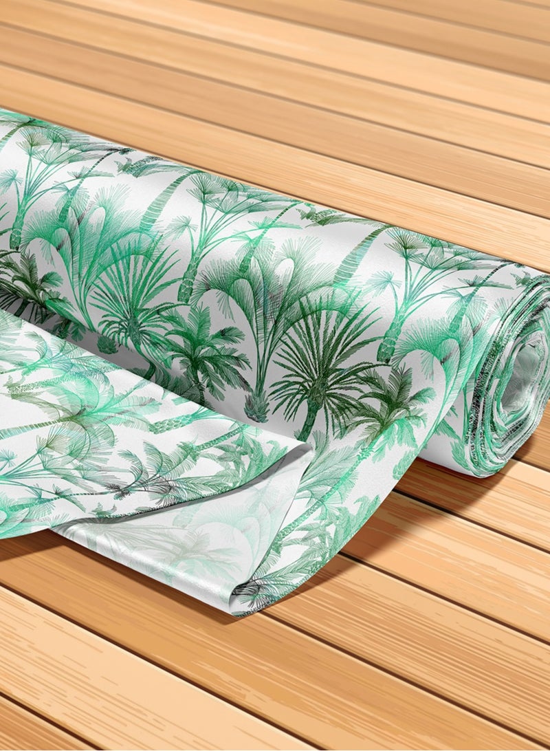 فيلاتو Ø§Ù„Ù„ÙŠÙ„ Ø¹Ø±Ø§Ù…Ù†ÙŠ Ù‚Ù…Ø§Ø´ Ø­Ø±ÙŠØ± Ø¨Ø§Ù„ÙŠØ§Ø±Ø¯Ø© Ø¬Ù„Ø§Ø¨ÙŠØ§Øª Ù†Ø®ÙŠÙ„ Ø®Ø¶Ø±Ø§Ø¡ Ù…Ø®ÙˆÙŠØ± Ø®ÙŠØ§Ø·Ø© 58 Ø¨ÙˆØµØ© Ø¹Ø±Ø¶ - Image 5