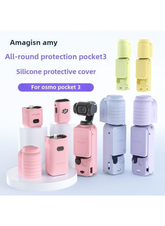 Generic AMagisn Amai DJI Osmo Pocket3 Silicone Lens Cover DJI PTZ Protective Accessories-Color:Standard  - Image 1