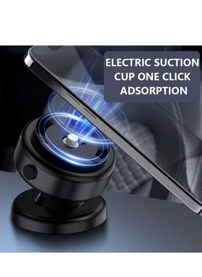 New Magnetic Suction Phone Holder for Car, Mirror, Gym - 360°Rotation Magnetic Car Cell Phone Holder - Compatible with Metal and Glass Surface (Black) - Image 5