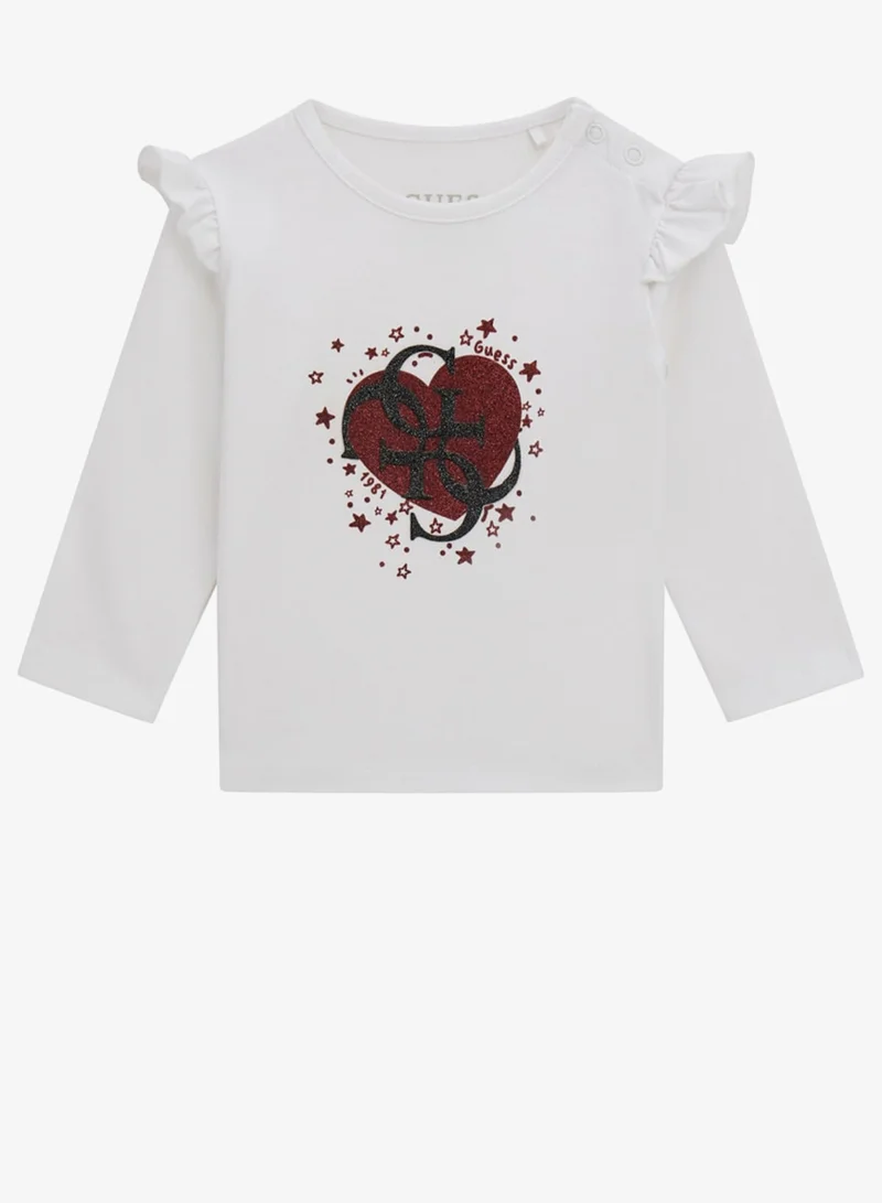 GUESS Kids Slogan Crew neck T-Shirt