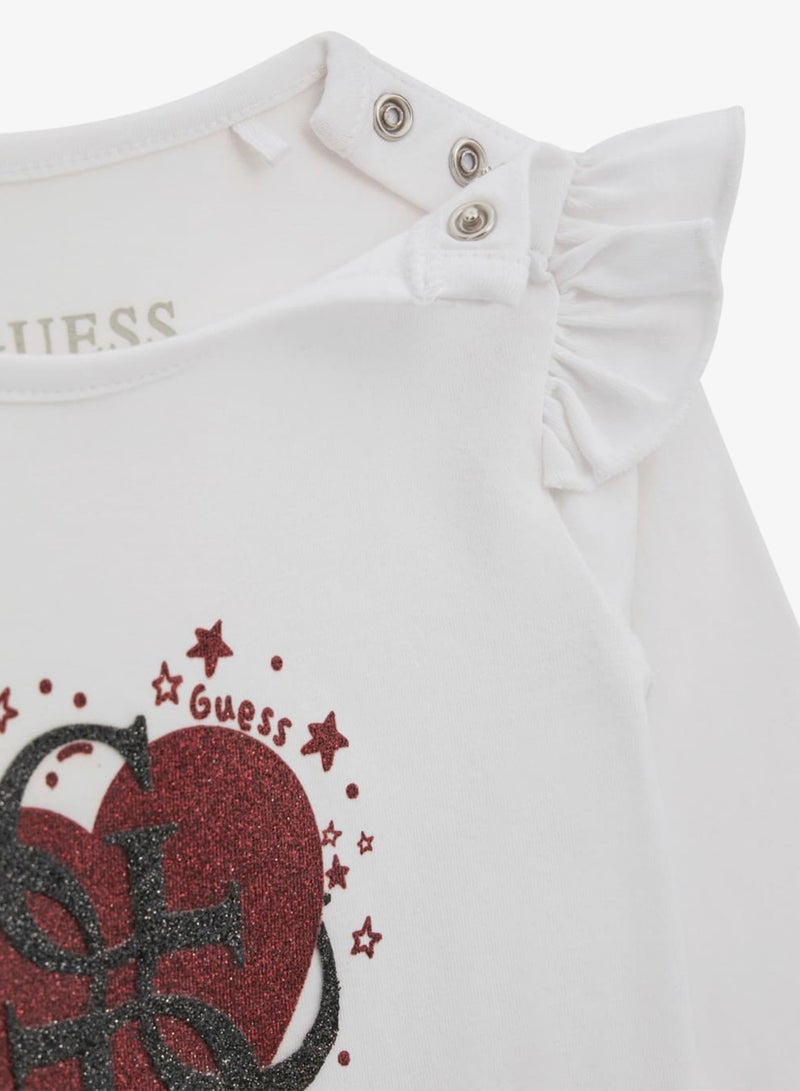 GUESS Kids Slogan Crew neck T-Shirt - Image 3