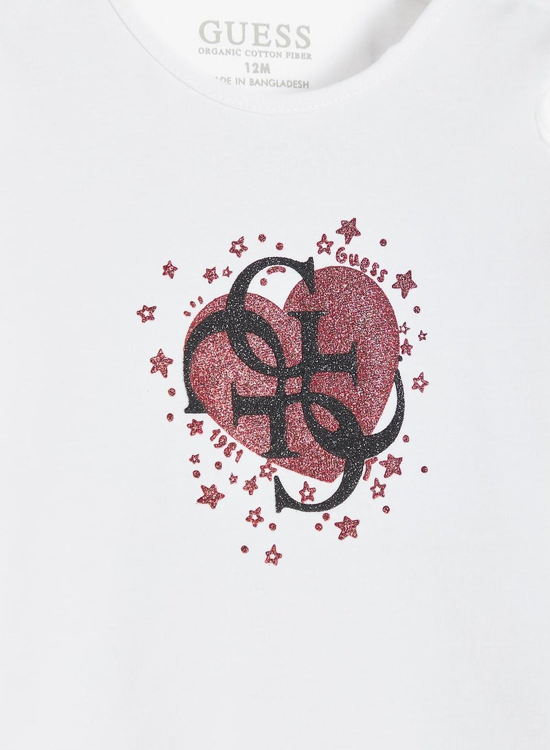 GUESS Kids Slogan Crew neck T-Shirt - Image 4