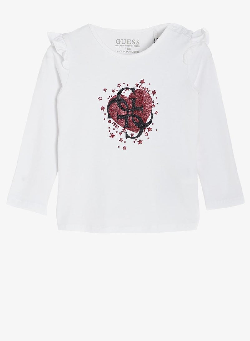 GUESS Kids Slogan Crew neck T-Shirt - Image 2