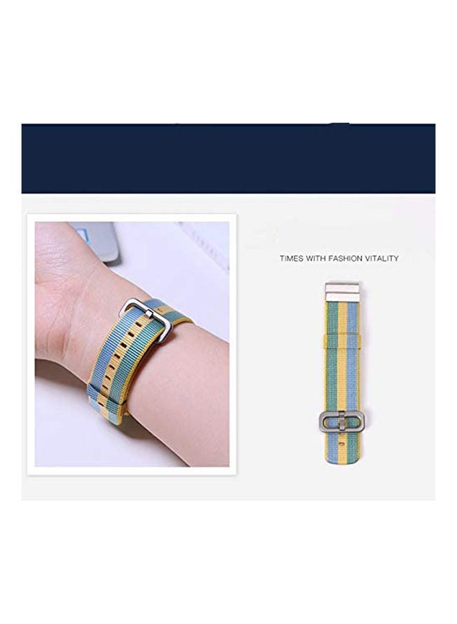 NIBEMINENT 20mm Premium Nylon Sport Band Bracelet for Huami Amazfit Bip S Yellow - Image 2