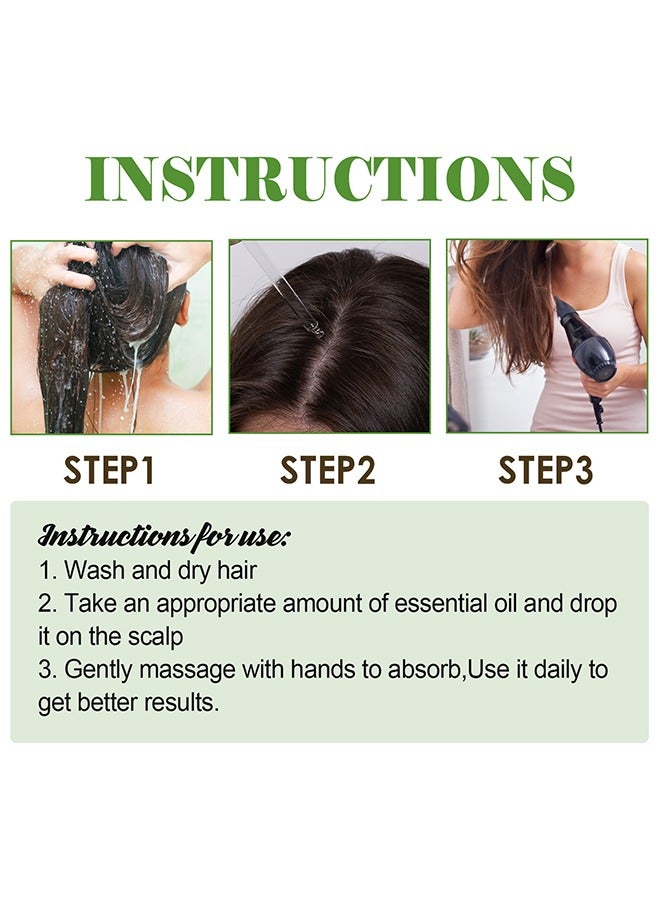 EELHOE Rosemary Mint Scalp & Hairstrengthening Oil,Hair Care Essential Oil Wash Free,Thrive Growth Hair Oil 60ml - Image 5