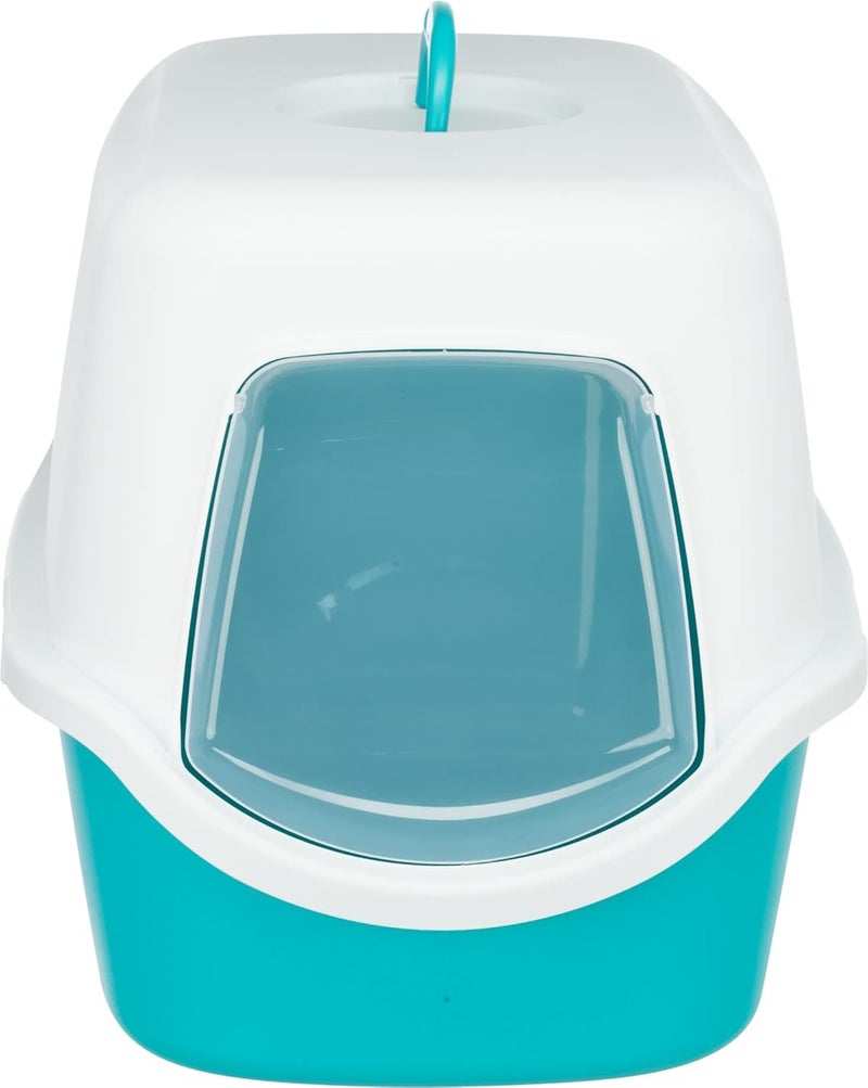 Trixie Vico Litter Tray for Cats - Turquoise/White - Image 2