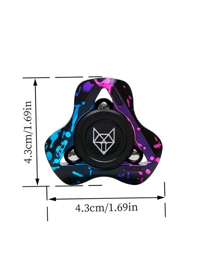 Metal Fidget Spinner, Linghu Gen 3 Aluminum Alloy Fidget Spinner, Stress Relief Toy, Sanye Creative Toy, Colorful Metal Fidget Spinner - Image 3