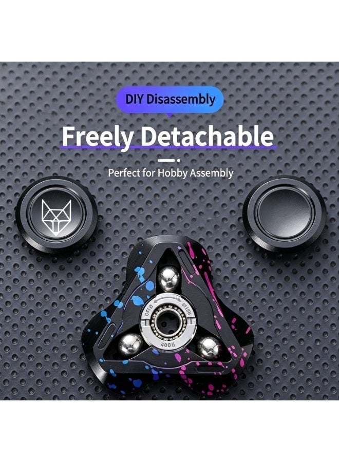 Metal Fidget Spinner, Linghu Gen 3 Aluminum Alloy Fidget Spinner, Stress Relief Toy, Sanye Creative Toy, Colorful Metal Fidget Spinner - Image 2