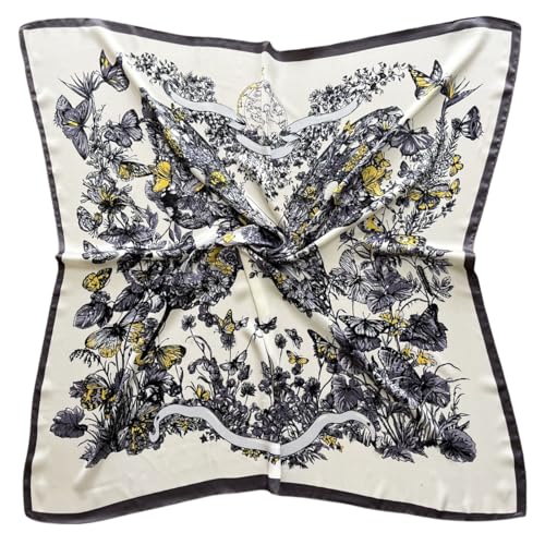 Julunar Silk Like Head Scarf for Women - Satin Large Hair Scarves - 35" Square Silk Hair Wrap for Sleeping with Gift Packed - Image 1