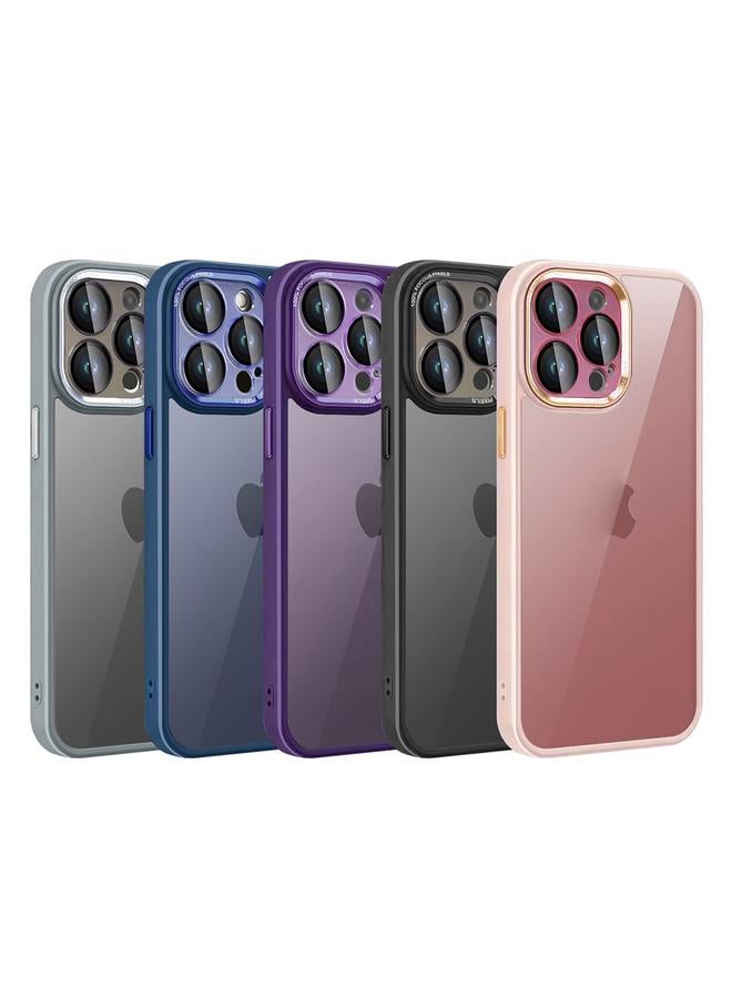 S-TOP Case For iPhone 15 Pro Max Colorful Armor Lens Film Translucent Phone Case - Image 2