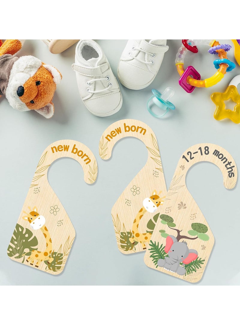 8 Pieces Wooden Unisex Baby Closet Dividers