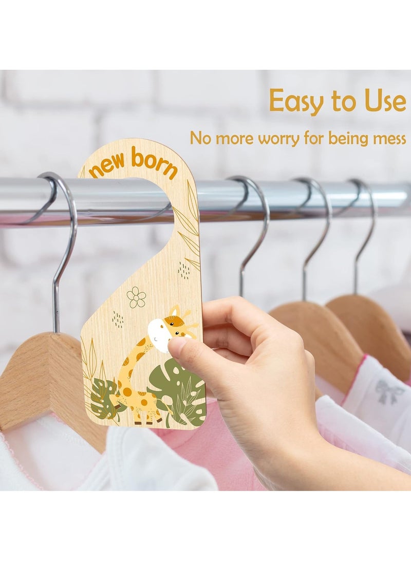 8 Pieces Wooden Unisex Baby Closet Dividers