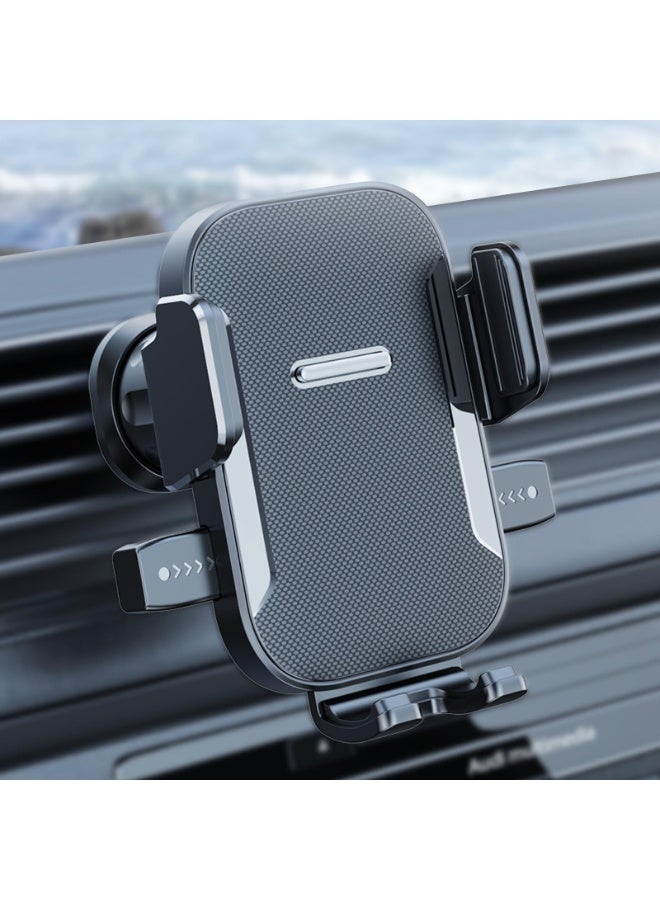 Car Phone Holder, Screw-Tightened Vent Mount, Thick Case Friendly, 360-Degree Rotation, Universal for iPhone Android - Image 1
