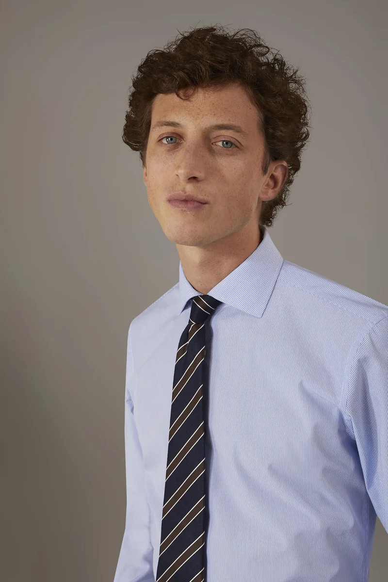 دوبل غانغر Classic shirt - White/Sky