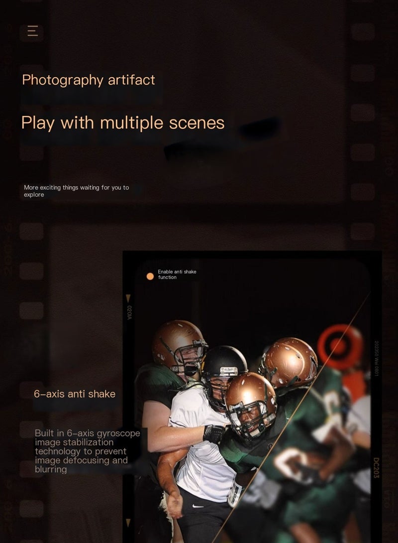 Generic 48MP 5K High-definition Front and Rear Dual Camera Fast Framing Camera with 16X Zoom - Image 5