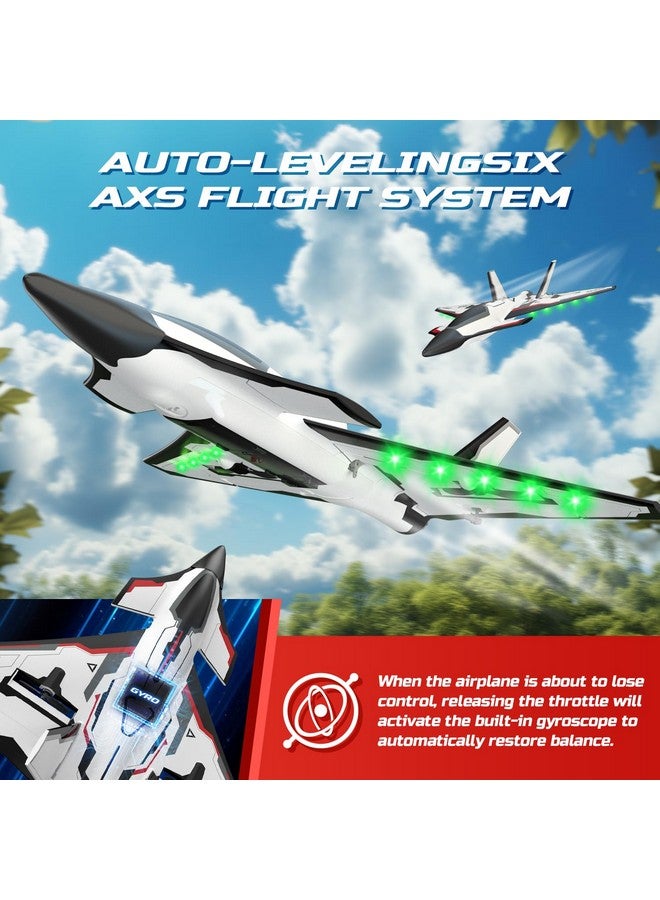 DEERC Future RC Plane 4 Channel Remote Control Jet Hobby Airplane with LED Lights RTF Aerobatic Aircraft Toys,2.4GHz 6-axis Gyro Stabilizer EDF EPP Glider Aircraft Plane for Adults Beginners Advanced - Image 4