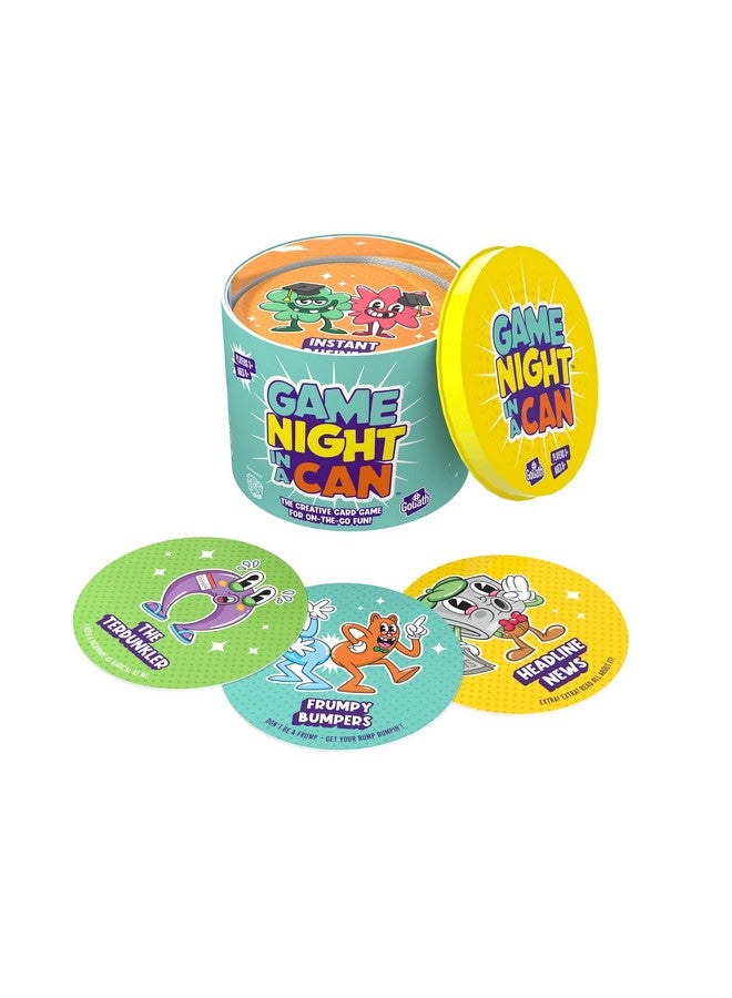 Goliath Game Night in a Can - Features 35 Hilarious and Creative Mini Games - Toss, Draw, Act, Party Game, Ages 8 and Up, 3+ Players - Image 2