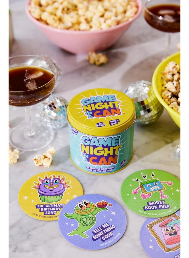 Goliath Game Night in a Can - Features 35 Hilarious and Creative Mini Games - Toss, Draw, Act, Party Game, Ages 8 and Up, 3+ Players - Image 3