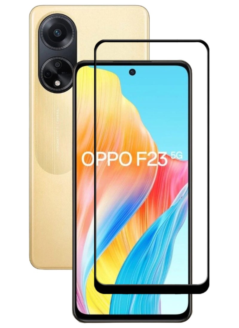 ACLIX 2 Pieces Antistatic ESD Dustproof Premium Quality High Definition Tempered Glass Screen Protector Designed For Oppo F23 - Image 1