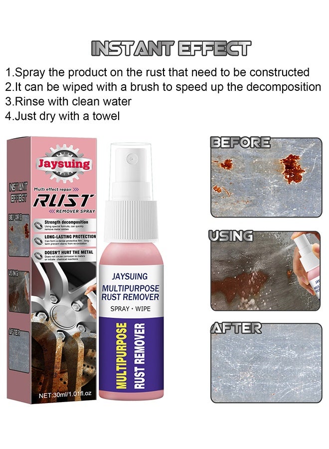 Jaysuing Multifunctional Rusts Remover Spray For Metal And Cars, Effective Anti Rust Conversion Agent, Fast Acting Rust Converter For Iron And Steel, Anti Rust Inhibitor Derusting Spray, 30ML - Image 4