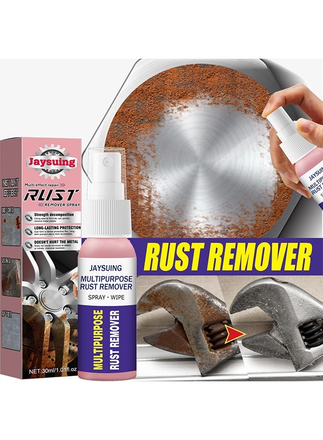 Jaysuing Multifunctional Rusts Remover Spray For Metal And Cars, Effective Anti Rust Conversion Agent, Fast Acting Rust Converter For Iron And Steel, Anti Rust Inhibitor Derusting Spray, 30ML - Image 1