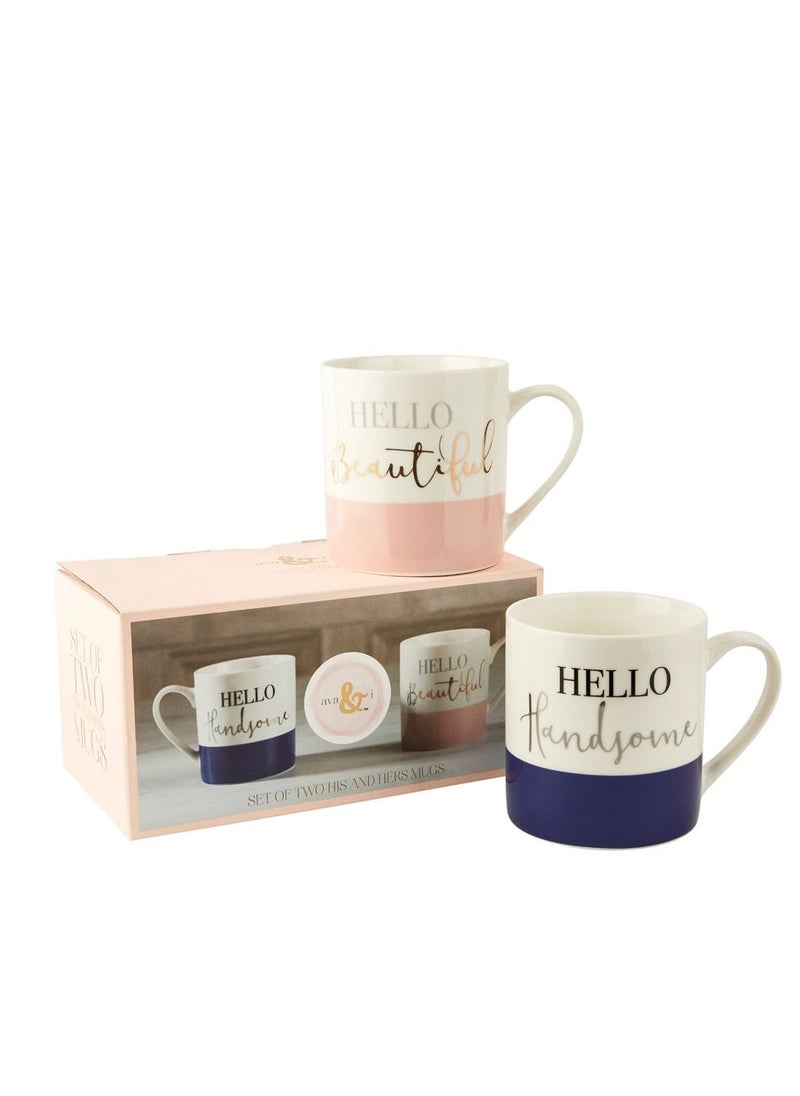 KitchenCraft His And Hers Set Of 2 Can Mugs  - Image 1