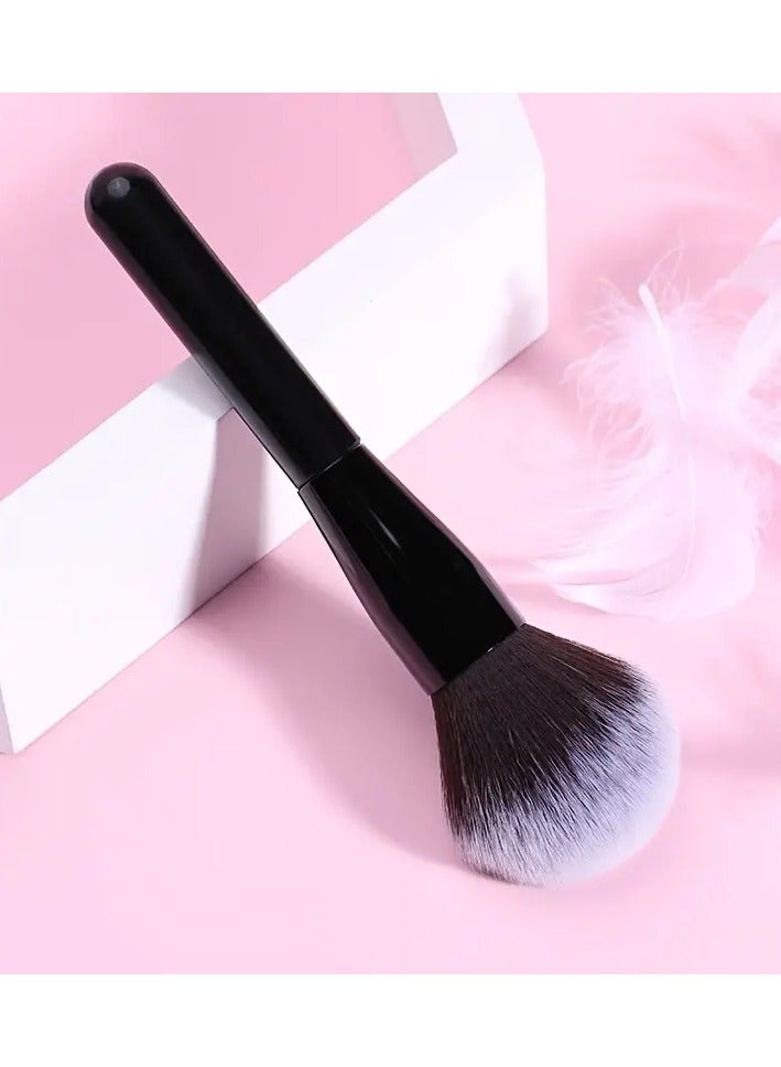 ORiTi 1Pc Large Loose Powde Brush Premium Synthetic Makeup Powder Brush Soft Hair Makeup Powder Blush Foundation Bronzer Brush Professional Face Makeup Tool for Dailu Makeup  Party - Black - Image 5