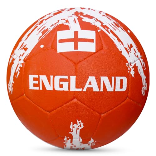 Synco Football England | Rubber Moulded | Training Country Ball for Beginners | Suitable for Indoors/Outdoors - Image 2