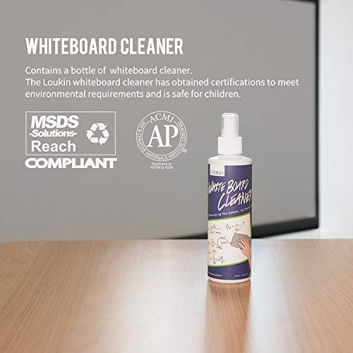 loukin Non-Toxic Whiteboard Cleaner, 8.5 fl oz Dry Erase Board Cleaner, Whiteboard Cleaning Spray, Removes Stubborn Marks from Whiteboards - Image 2