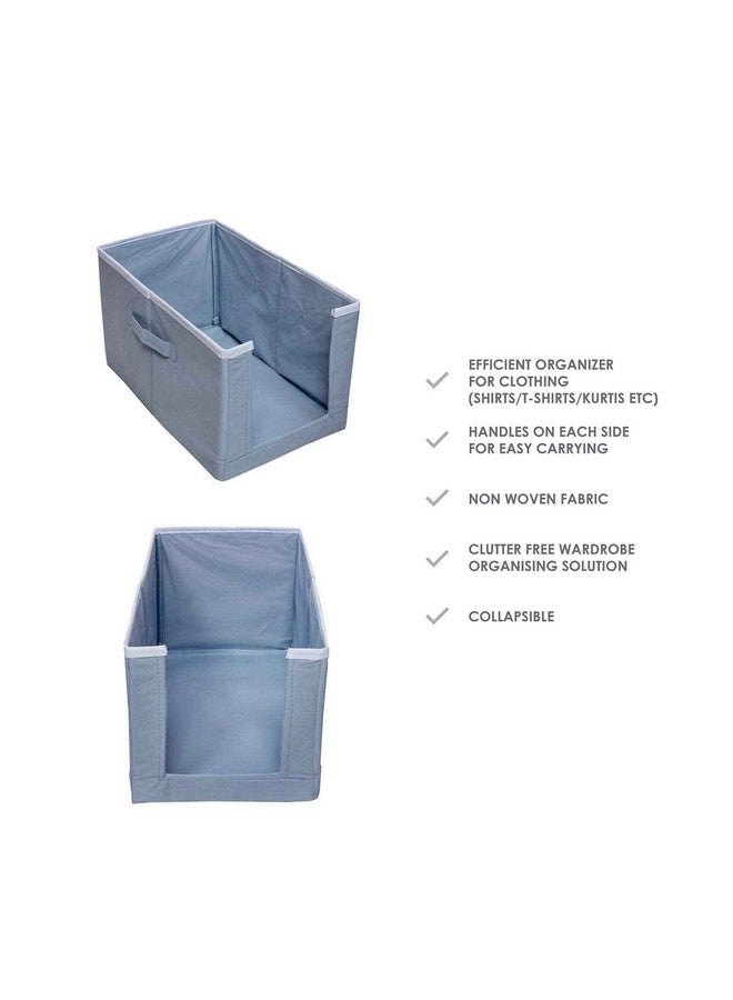 ACORMEK Non Woven Shirt Stacker Shirt Organizer Wardrobe Organizer Shirts and Clothing Organizer (Grey_Pack of 3) - Image 3