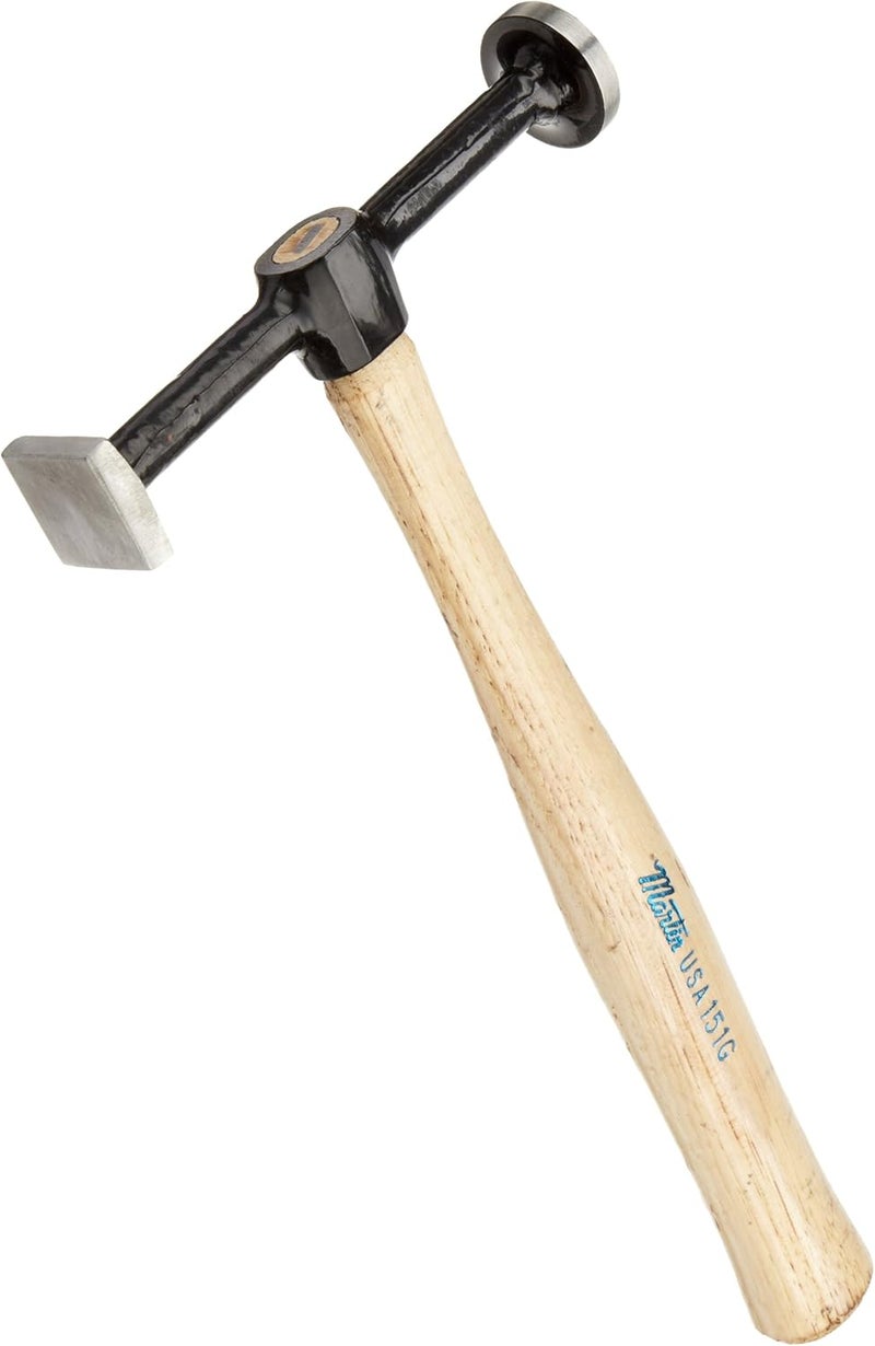 151G Square Head Dinging Body Hammer with Wood Handle, 6 Overall Length