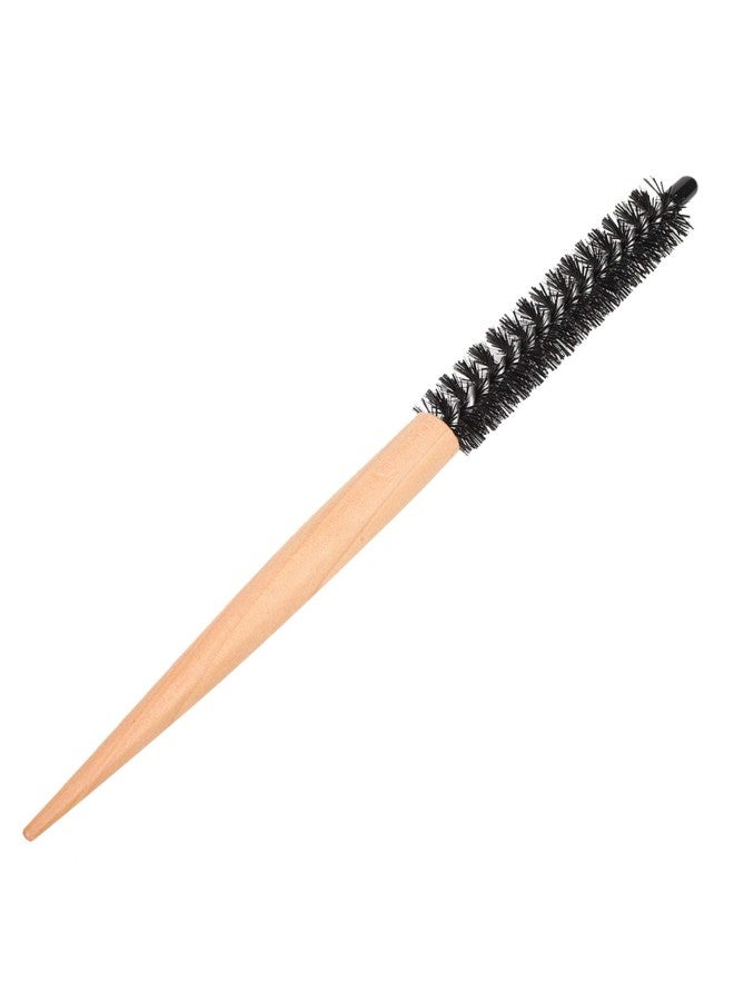 Small Round Hair Brush, Mini Curler Comb Hair Styling Brush Nylon Brush Hair Salon Hairdressing Brush For Thin Hair Short Hair Bangs Beard Lifting And Curling Hair(25.5 X 1.6 cm)  - Image 1