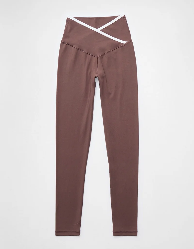 Aerie  OFFLINE By Aerie Real Me Tipped High Waisted Crossover Legging for Women | Best Price UAE