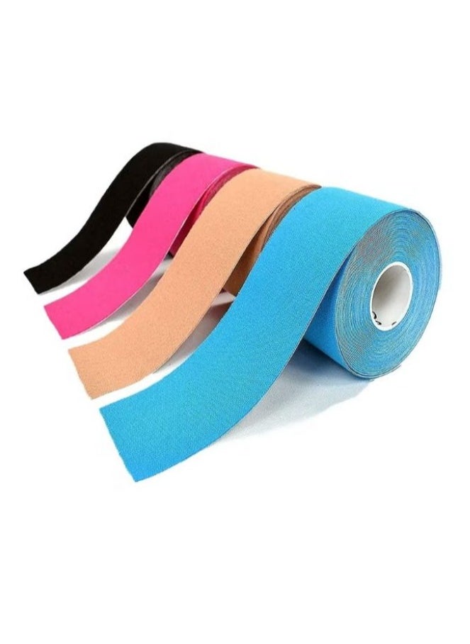 4-Roll Waterproof Breathable Kinesiology Tape, Athletic Elastic Kneepad Muscle Pain Relief Knee Taping for Gym Fitness Running Tennis Swimming Football (Black, Gray, Pink, Blue) - pzsku/ZE4A1D3A019237856F253Z/45/_/1726218007/f6eee4d1-0857-45ac-ae61-0e625cd08d5e