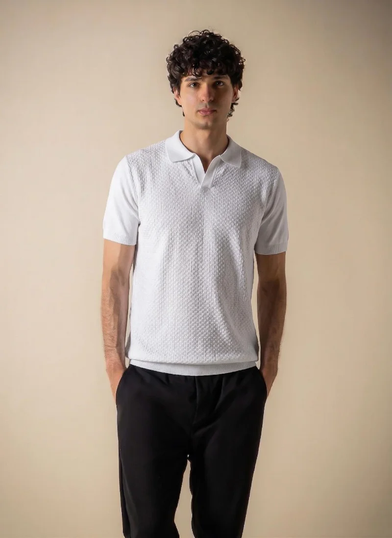 SHAPES SOFT TEXTURED POLO SHIRT