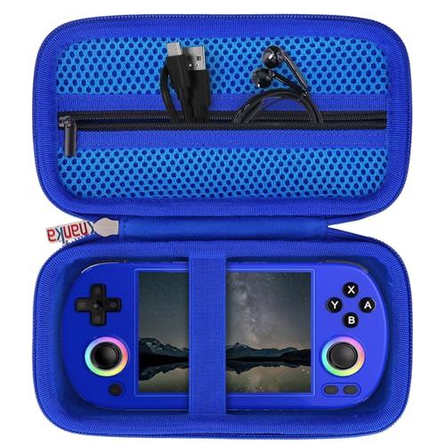 khanka Hard Travel Case Replacement for RG40XX H Retro Handheld Game Console,Case Only. (Blue) - Image 1