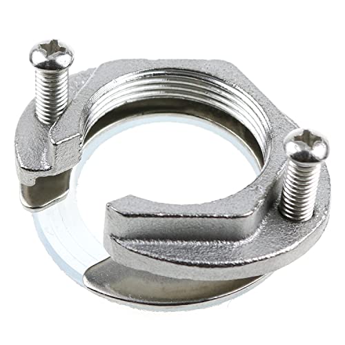 LUORNG 31mm Stainless Steel C Type Kitchen Faucet Antiloosing Nut Cap Fastening Circlip Washer Accessory Tool Set Faucet Accessories Wash Basin Tap Fixing Fitting Kit - Image 1