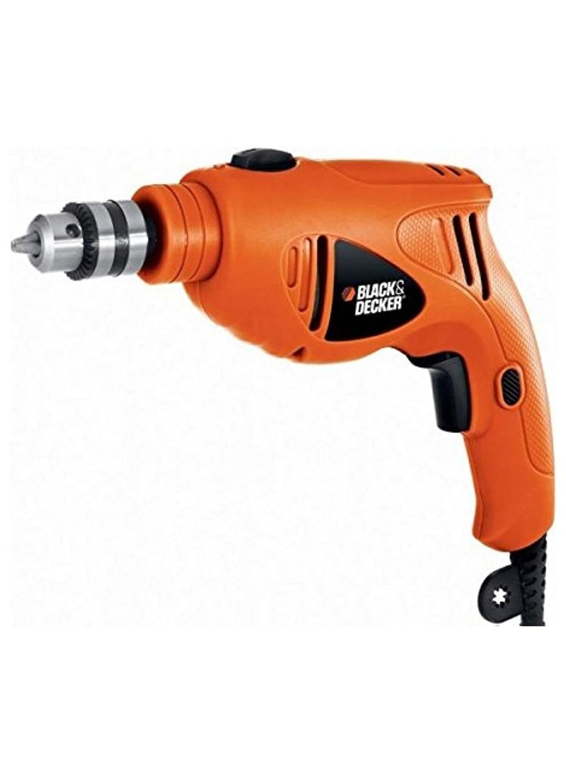 بلاك اند ديكر مثقاب كهربائي 500 وات HD5010-B5 مع طقم اكسسوارات 30 قطعة  A7183-XJ ومفط بطارية صغير KC3610-B5 - Image 2