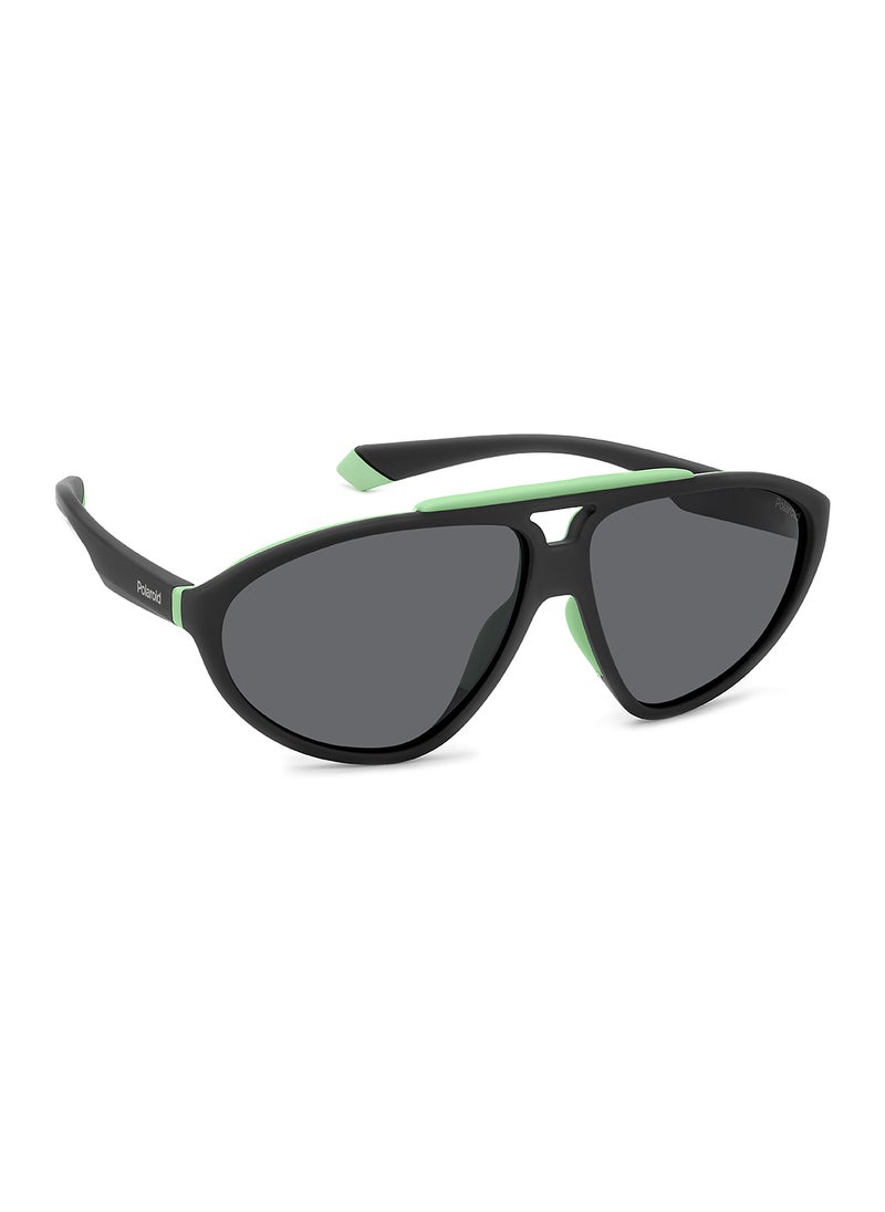 Polaroid Unisex Polarized Rectangular Sunglasses - Pld 2151/S Black Millimeter - Lens Size: 62 Mm  - Image 2