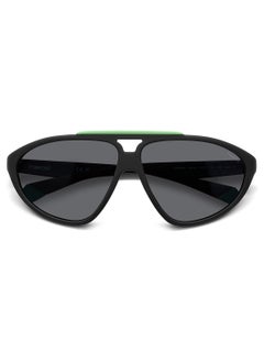 Polaroid Unisex Polarized Rectangular Sunglasses - Pld 2151/S Black Millimeter - Lens Size: 62 Mm  - Image 4