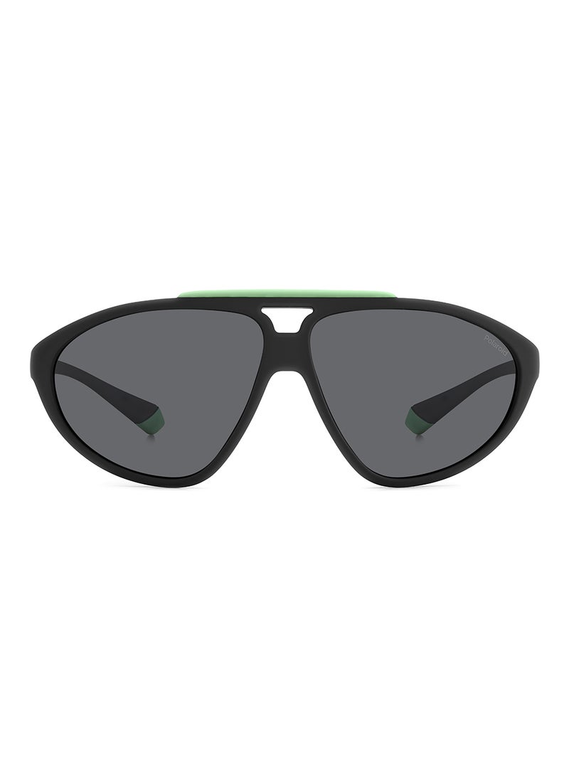 Polaroid Unisex Polarized Rectangular Sunglasses - Pld 2151/S Black Millimeter - Lens Size: 62 Mm  - Image 3