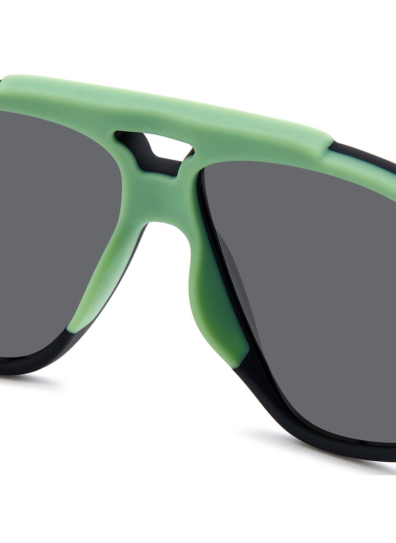 Polaroid Unisex Polarized Rectangular Sunglasses - Pld 2151/S Black Millimeter - Lens Size: 62 Mm  - Image 5