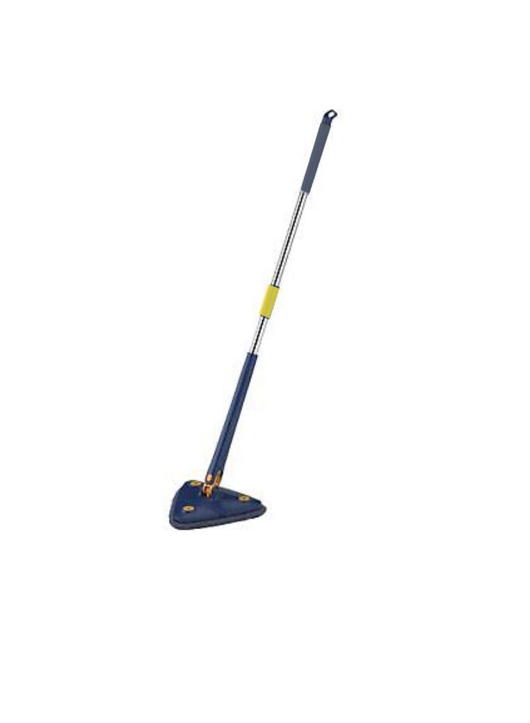 Yuwell Portable Handheld Extendable Triangle Mop 360 Rotatable Adjustable Cleaning Mop For Tub Tile Floor Wall Cleaning Multicolor - Image 1