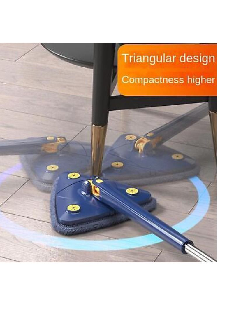 Yuwell Portable Handheld Extendable Triangle Mop 360 Rotatable Adjustable Cleaning Mop For Tub Tile Floor Wall Cleaning Multicolor - Image 3