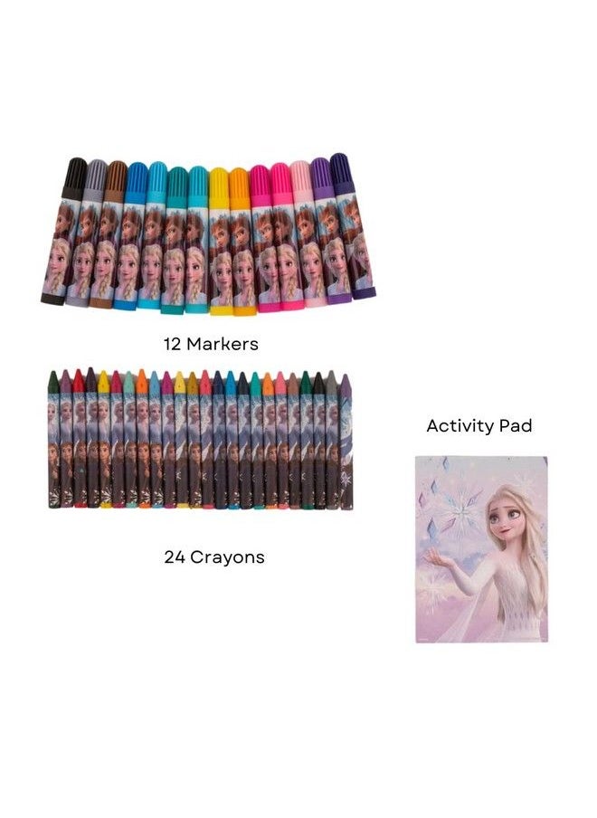 Innovative Designs - Disney Frozen Creative Coloring Canvas Painting And Activity Set For Kids 1000+ Pcs - Image 1
