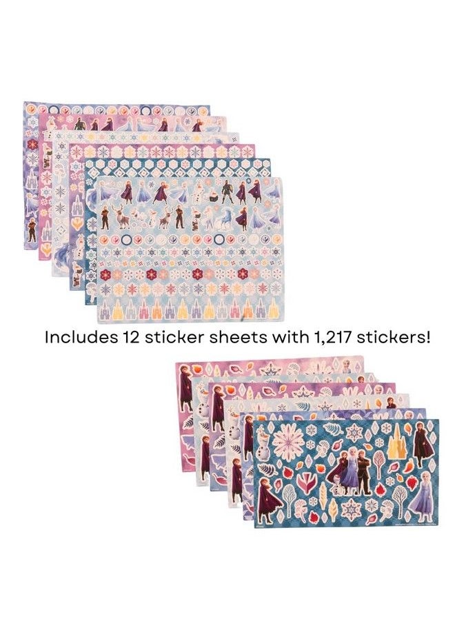 Innovative Designs - Disney Frozen Creative Coloring Canvas Painting And Activity Set For Kids 1000+ Pcs - Image 1