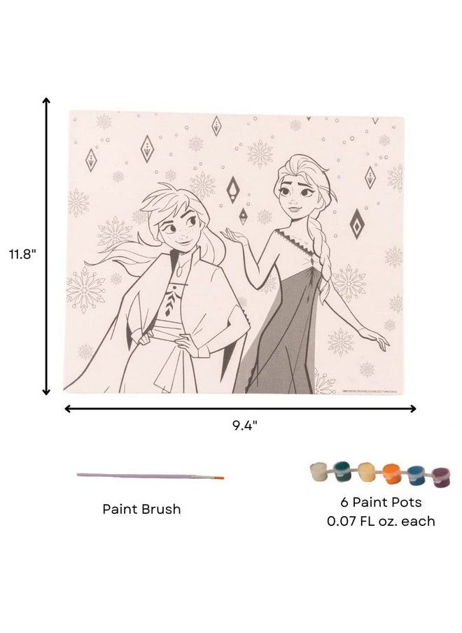 Innovative Designs - Disney Frozen Creative Coloring Canvas Painting And Activity Set For Kids 1000+ Pcs - Image 1