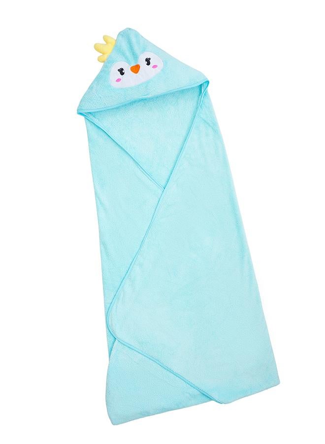 babyqlo Blue Penguin Hooded Baby Towel for Newborn - Image 5