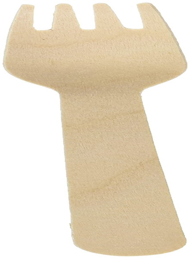Concession Essentials Disposable Wooden Forks, Pack of 100, 6" Length Eco-Friendly 100% Compostable Biodegradable, Natural Wooden Utensils. - Image 2