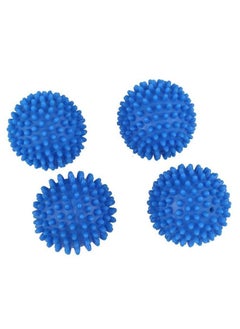 NIBEMINENT 4-Piece Washing Dryer Ball Set Blue 6centimeter 